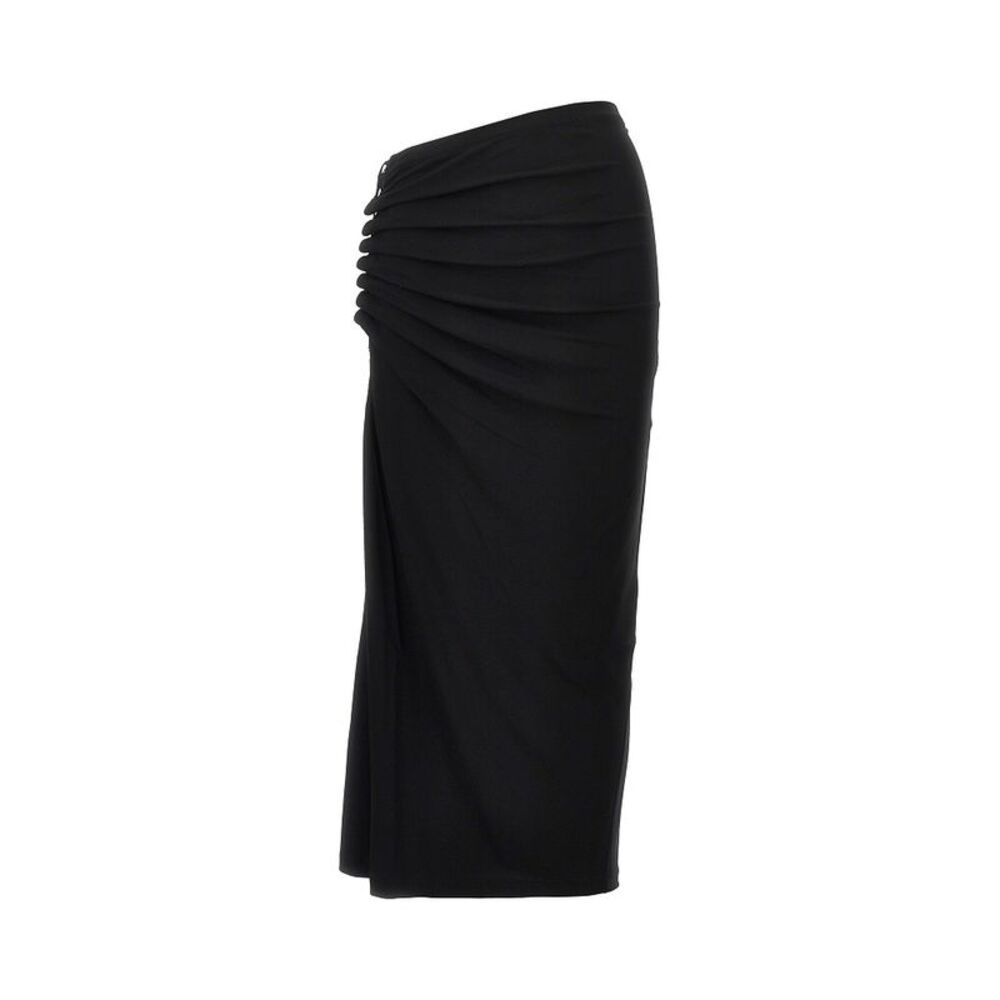 Rabanne Women Gathered Jersey Midi Skirt